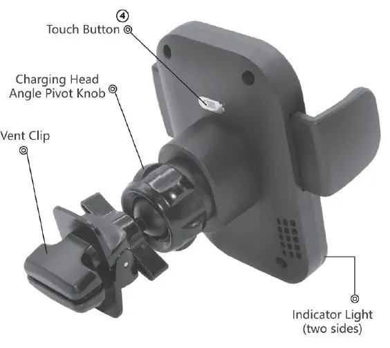 ENCASED CMMAG-A Magnetic Wireless Charging Car Mount fig-2