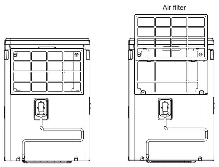 GE APPLIANCES AWHR50 Portable Dehumidifier with Pump-Air Filter