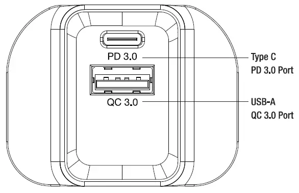 Verbatim VAPUC102 Dual Ports 20W PD AND QC USB Charger 2 Port USB 3 Pin Plugs fig 1