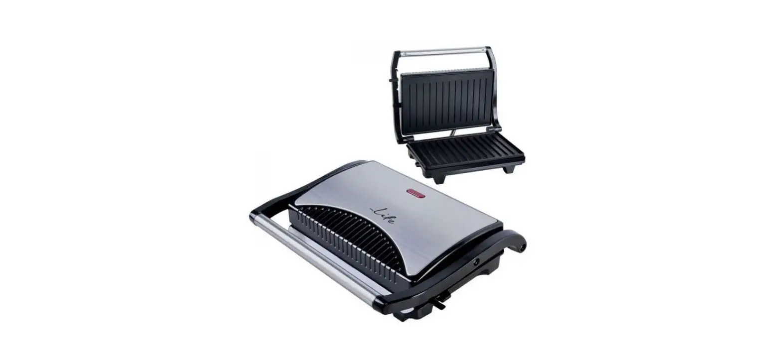 Life Stg-100 700w Sandwich Toaster With Grill Plates User Manual