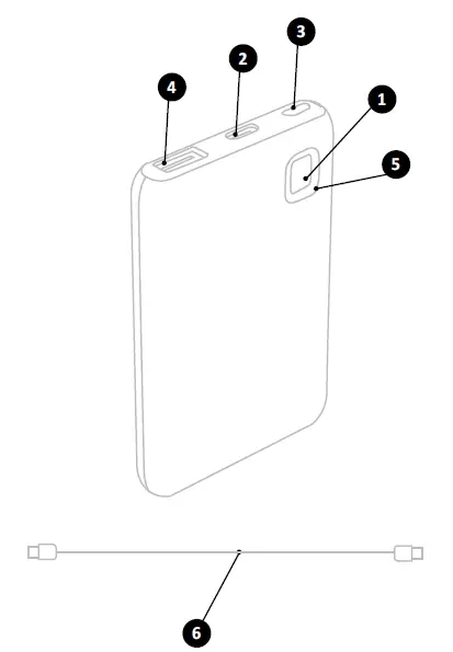 cellularline PBESSENCE5000B 5000 MAH Portable Battery Charger fig1