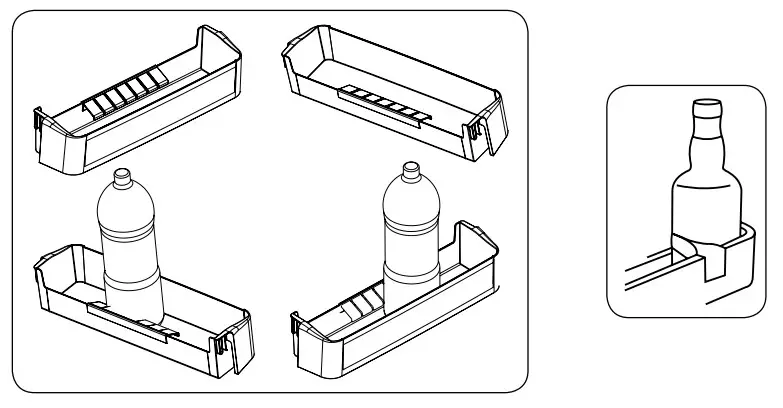 eico VICF 10177 S Fridge - Bottle holder