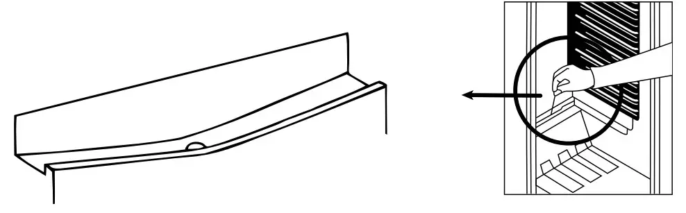 eico VICF 10177 S Fridge - Defrosting the refrigerator compartment