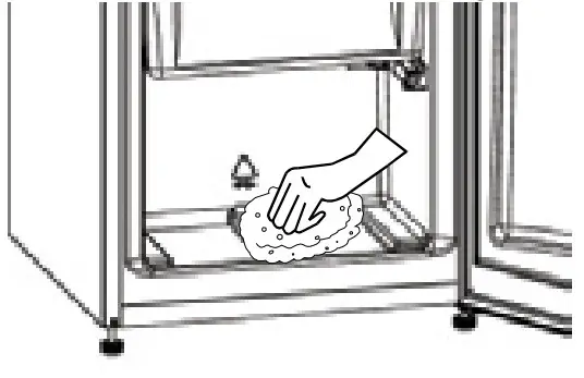 eico VICF 10177 S Fridge - compartmentt