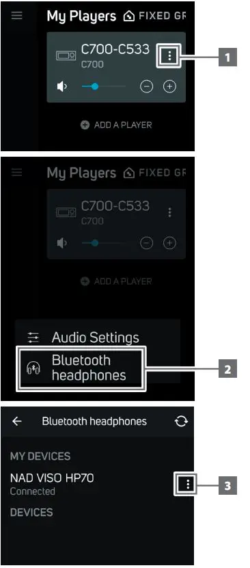 NAD C700 BluOS Streaming Amplifier Owner's Manual - DISCONNECT FORGET DEVICE