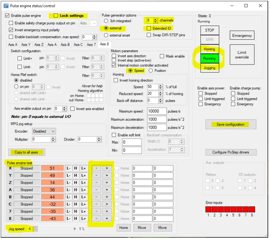 PoScope PoStepVID6606 Stepper Motor Driver - app