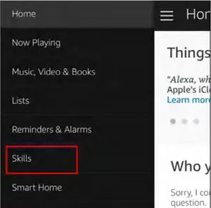 Amazon Alexa - Enable Alexa Skill 1