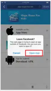 Installation details for IOS - Step 2