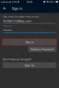 Register and login account 4