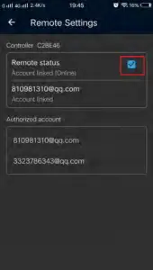 Remote control via Internet 6