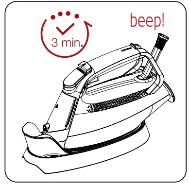 beko SPA 9130 B Steam Iron User Manual - Calc cleaning lasts approximately
