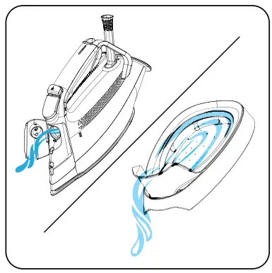 beko SPA 9130 B Steam Iron User Manual - Empty the water tank