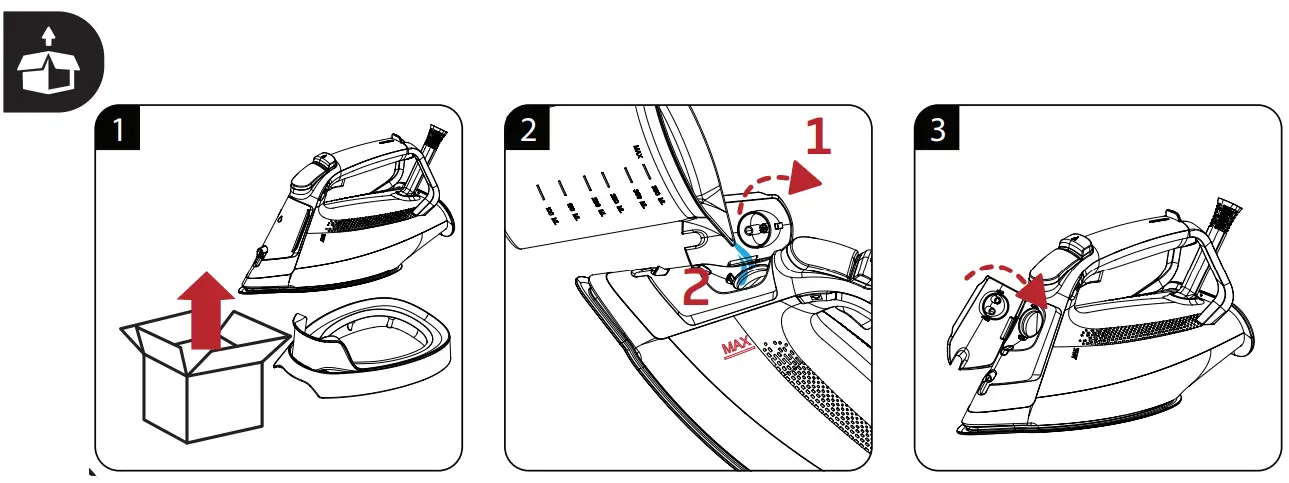 beko SPA 9130 B Steam Iron User Manual - FIRST USE