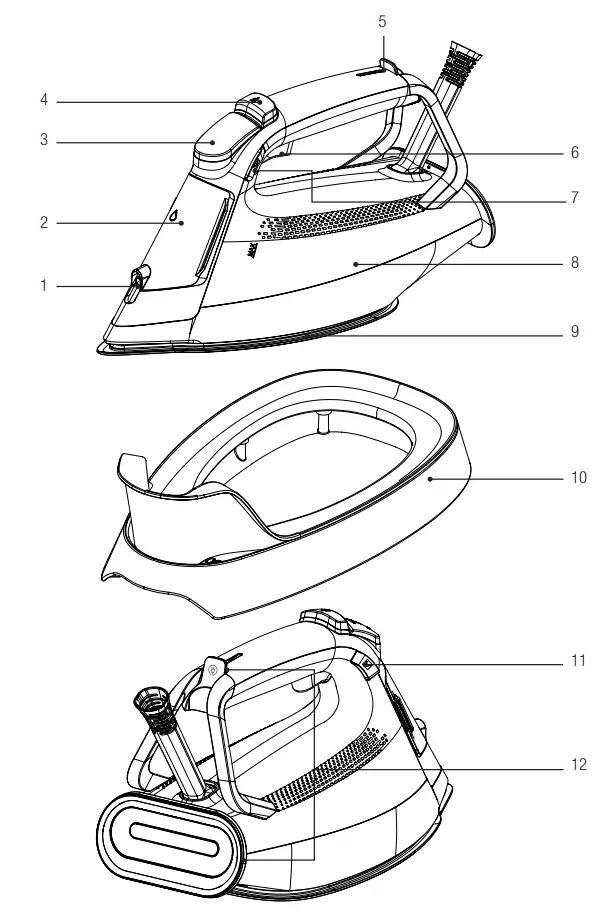 beko SPA 9130 B Steam Iron User Manual - Product Overview