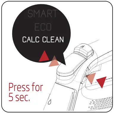 beko SPA 9130 B Steam Iron User Manual - Push and hold temperature adjustment