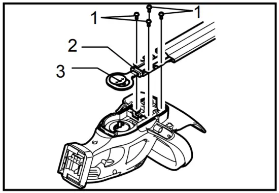 Removing the shear blades