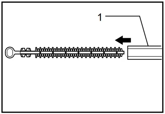 Installing the shear blade