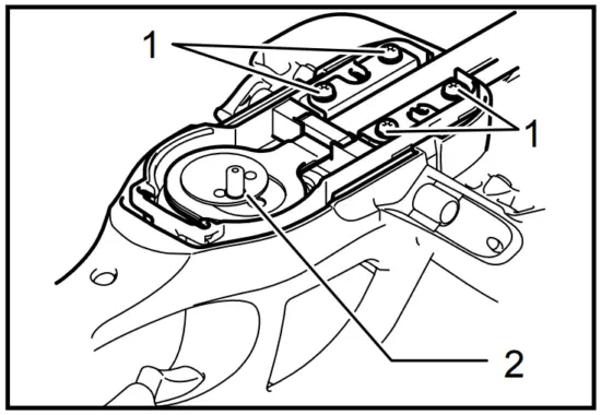 Installing the shear blade