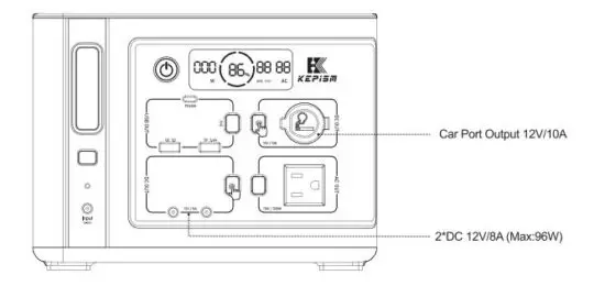 KEPiSM KP-300 300W Portable Power Station 5