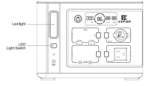 KEPiSM KP-300 300W Portable Power Station 6