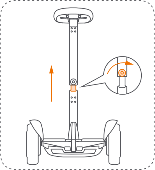 Ninebot S-Max - Adjust the Height 2