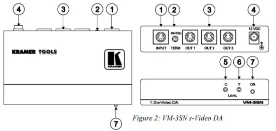 KRAMER VM-3AN Audio Distribution Amplifier - fig3