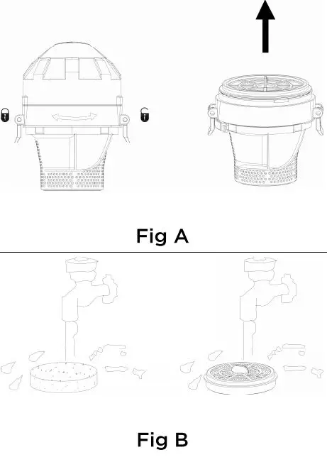 kogan Premium UltraLife Stick Vacuum and Accessories Kit User Manual - Changing or Cleaning Sponge and HV Cotton Filter