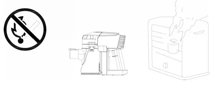 kogan Premium UltraLife Stick Vacuum and Accessories Kit User Manual - Do Not operate the vacuum cleaner to close to heaters