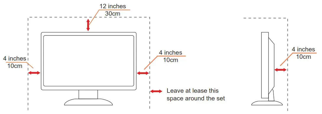 aoc Q32V3S LCD Monitor - Installed with stand