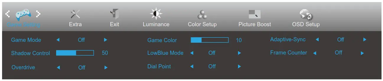 aoc Q32V3S LCD Monitor - OSD Setting 6