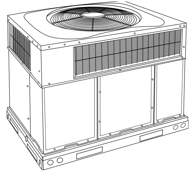 Heil HVAC PGR5 Ultra Low NOx 2 Stage Packaged Air Conditioner and Single Stage Gas Furnace System -