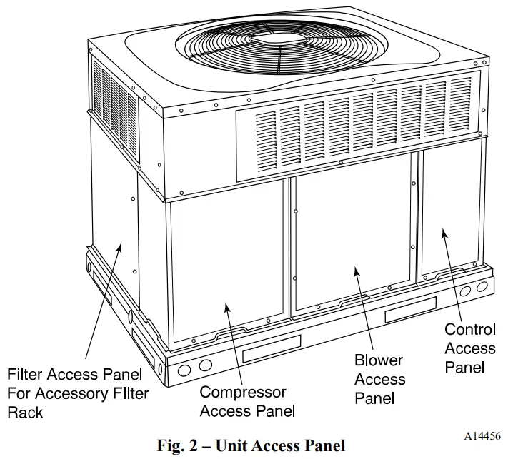 Heil HVAC PGR5 Ultra Low NOx 2 Stage Packaged Air Conditioner and Single Stage Gas Furnace System - 2
