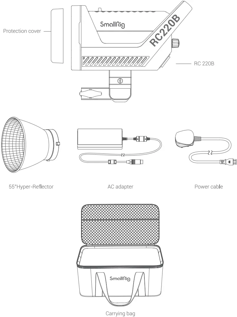 SmallRig RC220B Point-Source Video Light - Fig