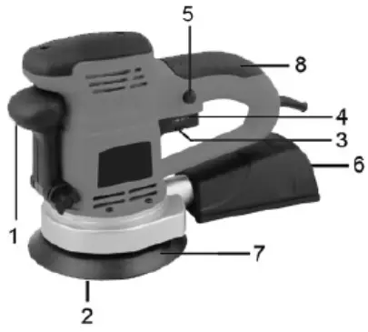 BORMANN PRO BSS5000 Eccentric Sander 150mm Power 450W -