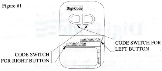 Digi-Code DC5062 Garage Door Opener Radio Controls-fig2