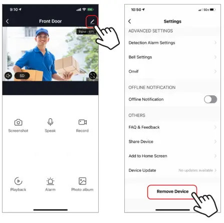 Brookstone BKWIFICAMDR WiFi Video Doorbell - bottom