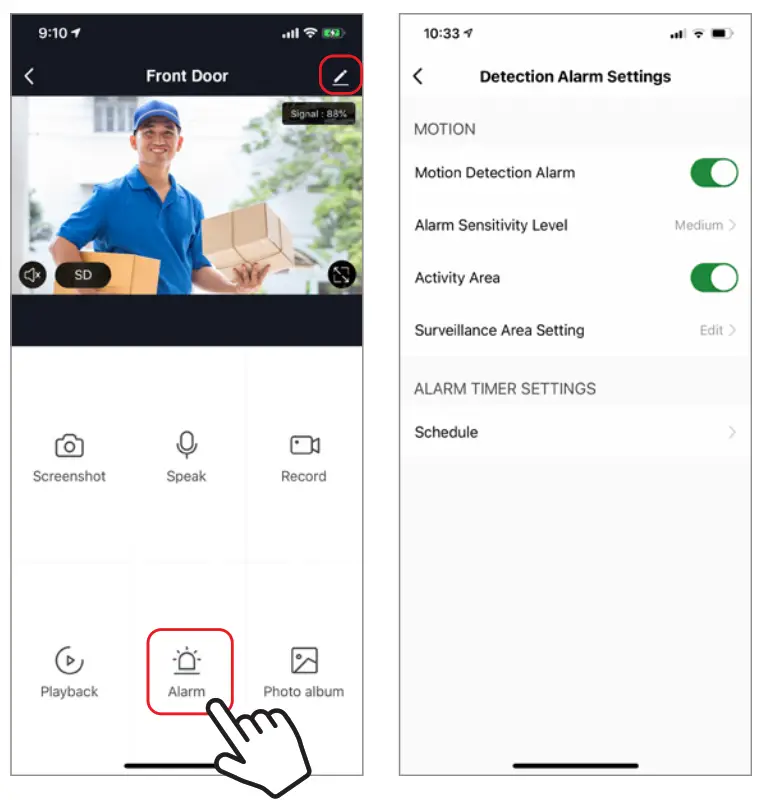 Brookstone BKWIFICAMDR WiFi Video Doorbell - button32