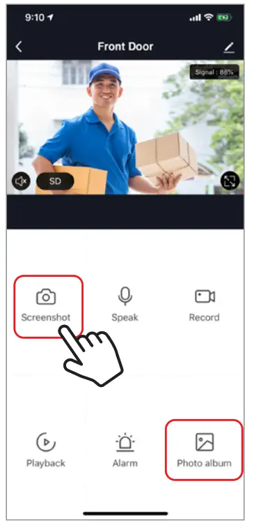 Brookstone BKWIFICAMDR WiFi Video Doorbell - screenshot