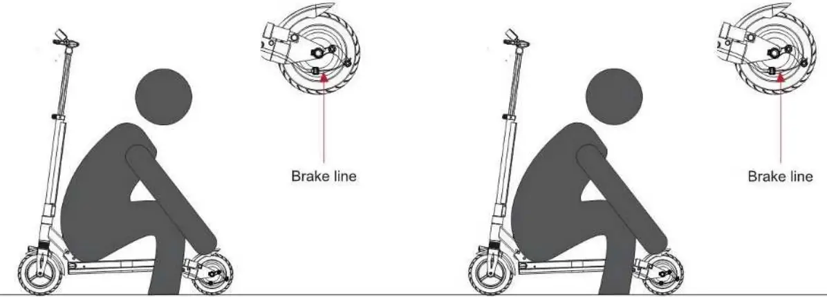KUGOO Kirin X1 Foldable Electric Scooter - dise brake