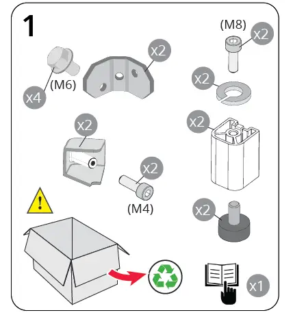 CREM EX3 Hidden Feet Kit FIG 1