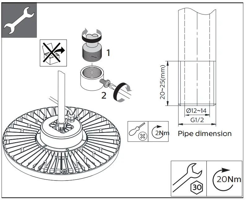 Optional Pipe Mounting