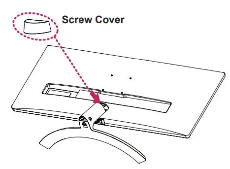LG IPS LED MONITOR Owner’s Manual - Attach the screw cover