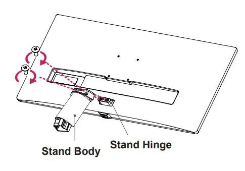 LG IPS LED MONITOR Owner’s Manual - Check the direction of the stand body