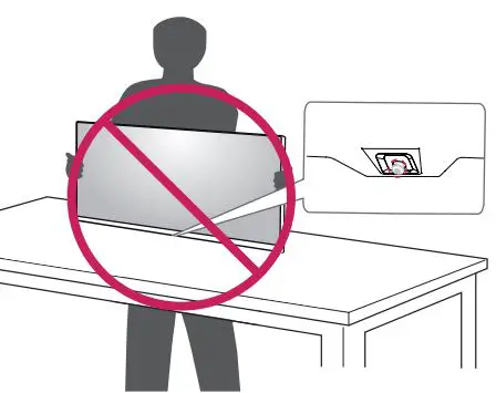 LG IPS LED MONITOR Owner’s Manual - If you use the monitor panel without the stand base