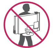 LG IPS LED MONITOR Owner’s Manual - When holding the monitor, the screen should face away from you to prevent it being scratched