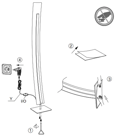 Paul Neuhaus 603-12 Nevis LED Floor Lamp - 1