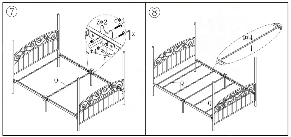 GOJANE-715F-Metal-Frame-Full-Canopy-Bed-5