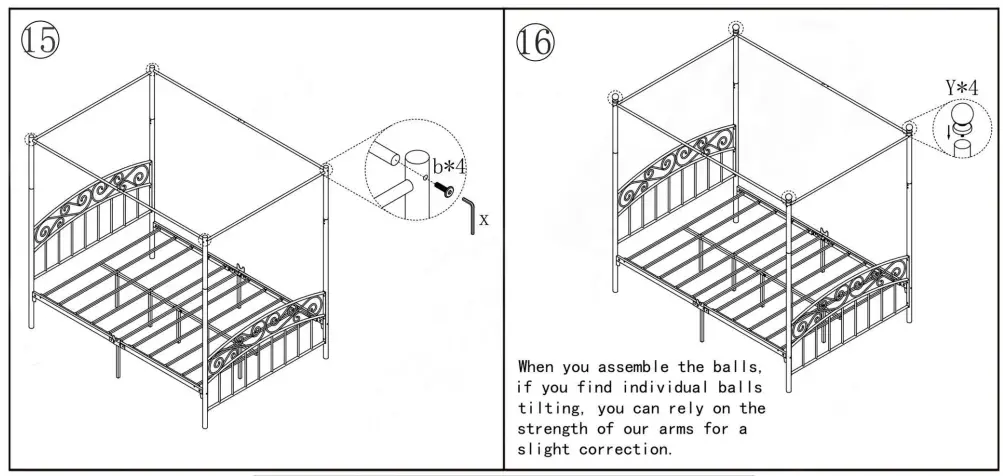 GOJANE-715F-Metal-Frame-Full-Canopy-Bed-9