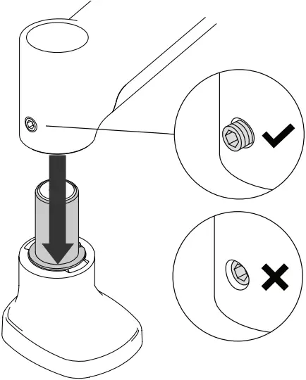 AWM-LB - Fit arm onto Base 1