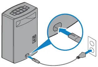 Connecting the system to power